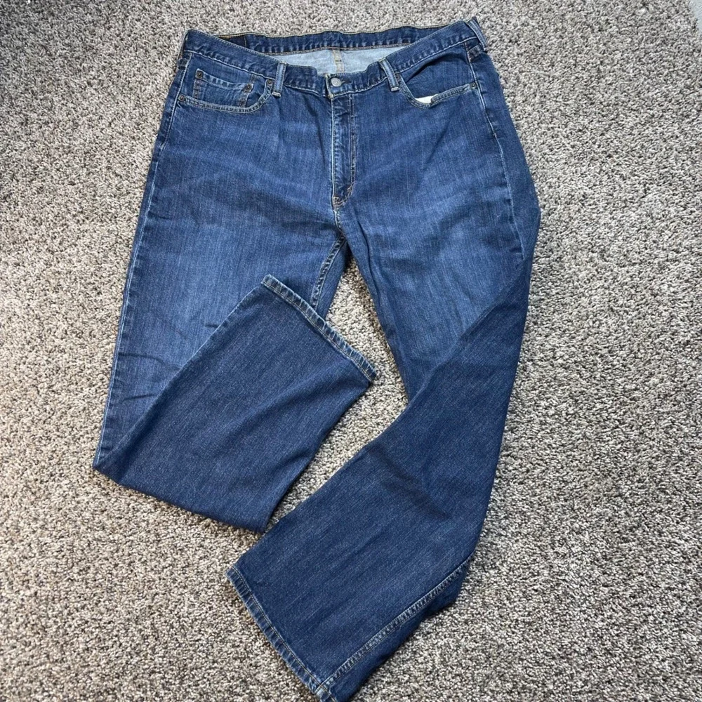 Levi's 514 Men's 38x30 Straight Fit Jeans Dark Wash Blue Denim Regular Fit